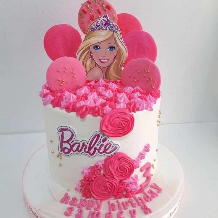 Gambar Kue Ulang Tahun Tema Barbie Pink dari Libra Cake undefined Tokopedia