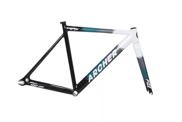 Gambar Pizz Archer Frame Set Frameset 700c Sepeda Fixie Fixed Gear Track Bike - BLK-SLVR (S) dari SEPEDANYA undefined 5 Tokopedia