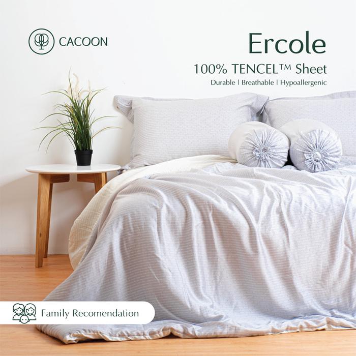 Gambar Cacoon TENCEL Lyocell Sprei Set Ercole - bercorak, 180 x 200cm dari Cacoon Home undefined Tokopedia