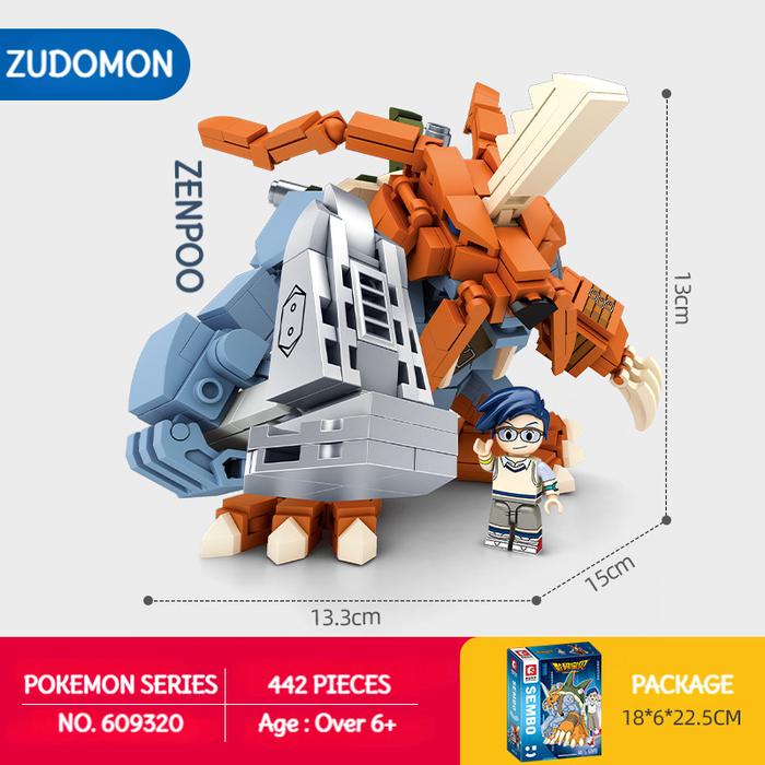 Gambar Digimon Adventure Series Mainan Brick Balok Susun SEMBO - 609320 dari ZENPOO undefined Tokopedia