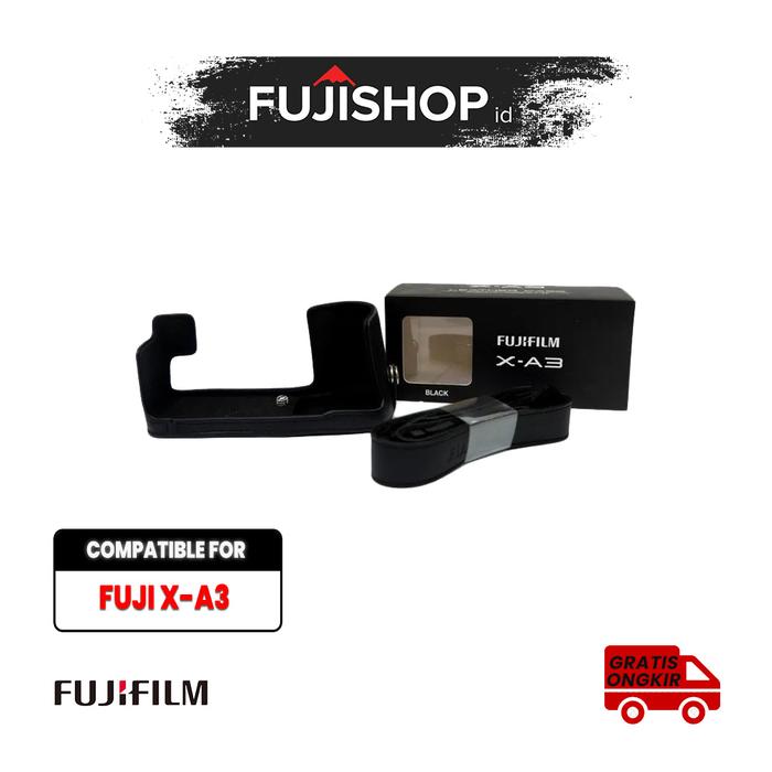 Gambar Fujifilm Leather Case XA3 BLC-XA3 Leather Half Case XA3 X-A3 - Black dari FUJISHOPid undefined Tokopedia