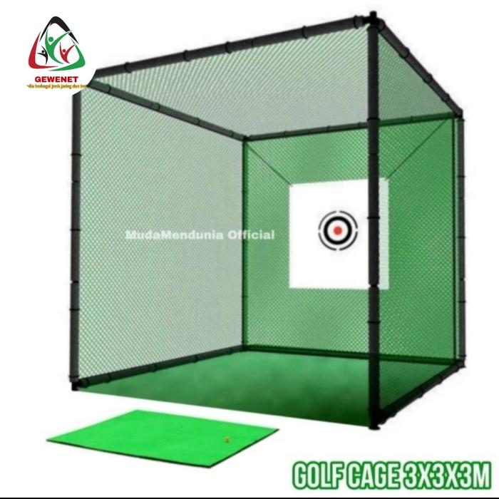 Gambar jaring golf net driving + pipa pvc kuat 1inch 3mx3mx3m dari gewe net undefined Tokopedia