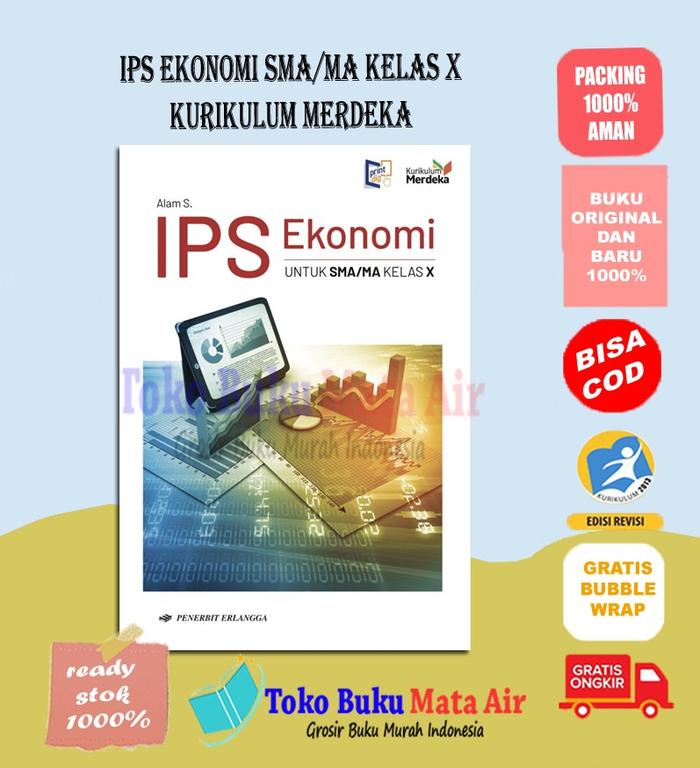 Gambar ORIGINAL IPS EKONOMI SMA/MA KELAS 10 11 12 KURIKULUM MERDEKA ERLANGGA - KELAS 10 dari Toko Buku Mata Air undefined Tokopedia