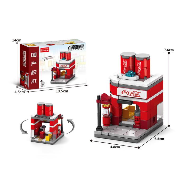 Gambar Mainan Block Seri Mini Street Balok Blok Mainan Bricks Blok Susun Toys - 8755-1 dari Loztoys undefined Tokopedia