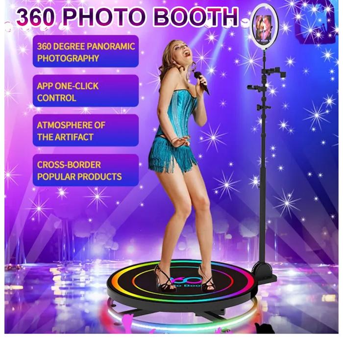 Gambar Videoboth Selfie Magic Camera 360 Photo Booth Spin Video Photoboot - 60cm dari Uniq Pro undefined Tokopedia
