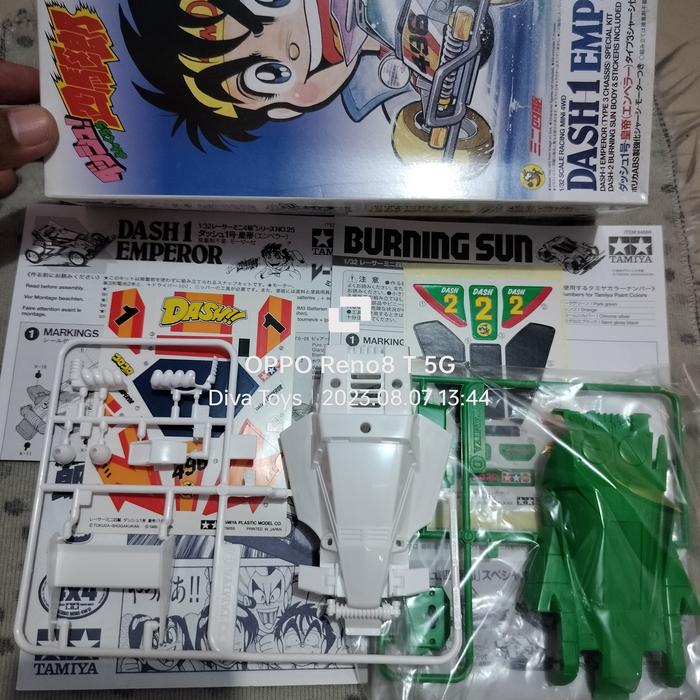 Gambar Tamiya 95622 Paket Body Kap Dash 1 Emperor + Dash 2 Burning Sun dari Diva Tamiya Mini4WD undefined Tokopedia