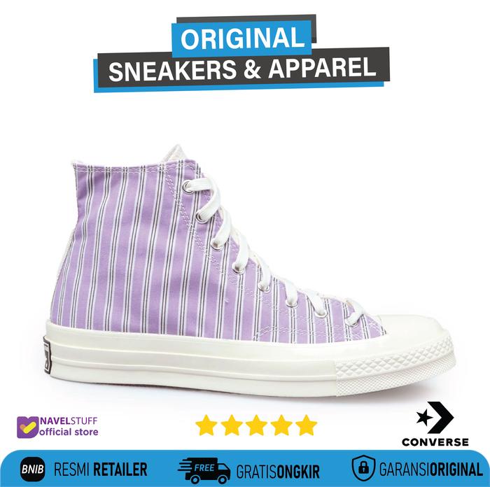 CONVERSE Chuck 70s Beyond Retro Striped Egret/Multi Original 41  di Navel Stuff Official Tokopedia