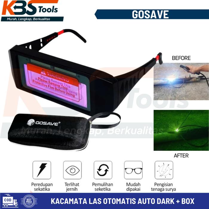 Gambar XENON Kacamata Las Otomatis - Welding Glass Auto Darkness dari KBStoolsmakassar undefined 4 Tokopedia