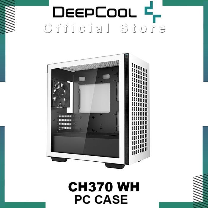 Jual DEEPCOOL CH370 White Compact Tempered Glass Mid-Tower Micro mATX ...