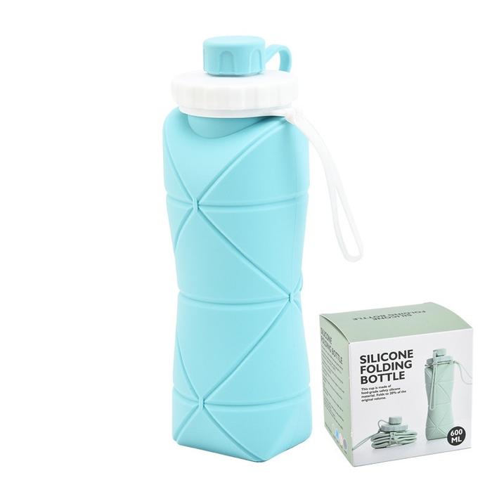 Gambar Botol Air Minum Origami Lipat Portable Foldable Water Bottle Silikon - ORIGAMI Biru dari Djakarta Galerindo Tokped undefined Tokopedia