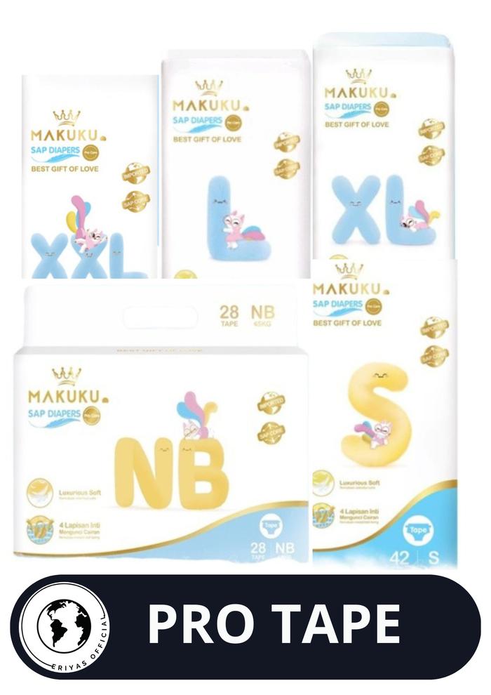 Jual Popok Bayi Makuku SAP Diapers Pro Care Tape S Kota
