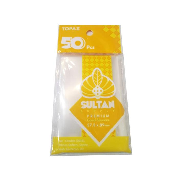 Gambar Sultan Supply 57.5 x 89mm Premium Card sleeves Topaz - 90 Micron, 1 Pack Isi 50 dari Card N Play undefined Tokopedia