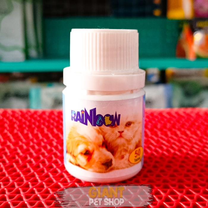 Gambar RAINBOW Fish Oil Salmon 50-100 Kapsul | Minyak Ikan Vitamin Kucing - 50 Tablet dari Giant Pet Shop Depok undefined Tokopedia