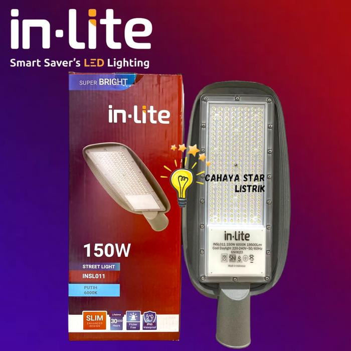 Gambar LAMPU JALAN PJU LED 150W 150 WATT INLITE INSL011 STREET LIGHT INSL 011 dari Cahaya Star Listrik undefined Tokopedia