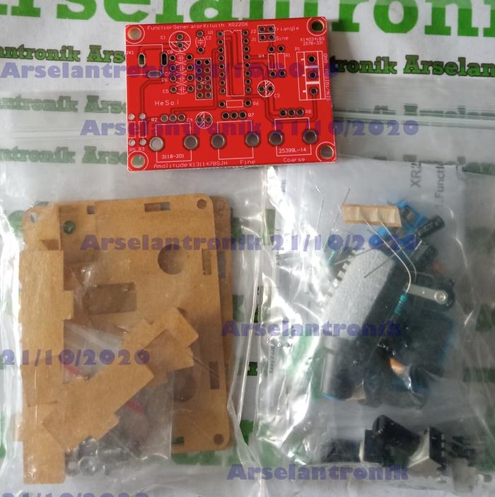 Gambar Function Generator XR2206 Kit Sine Triangle Square Signal + Casing - DIY KIT dari ArselanTronik undefined Tokopedia