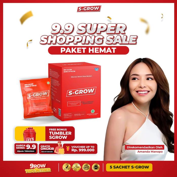 Gambar SUSU S-GROW PENINGGI BADAN ORIGINAL ASLI BPOM VITAMIN SEHAT TINGGI - 1/2BOX dari Healthy Supplement Origin Store undefined Tokopedia