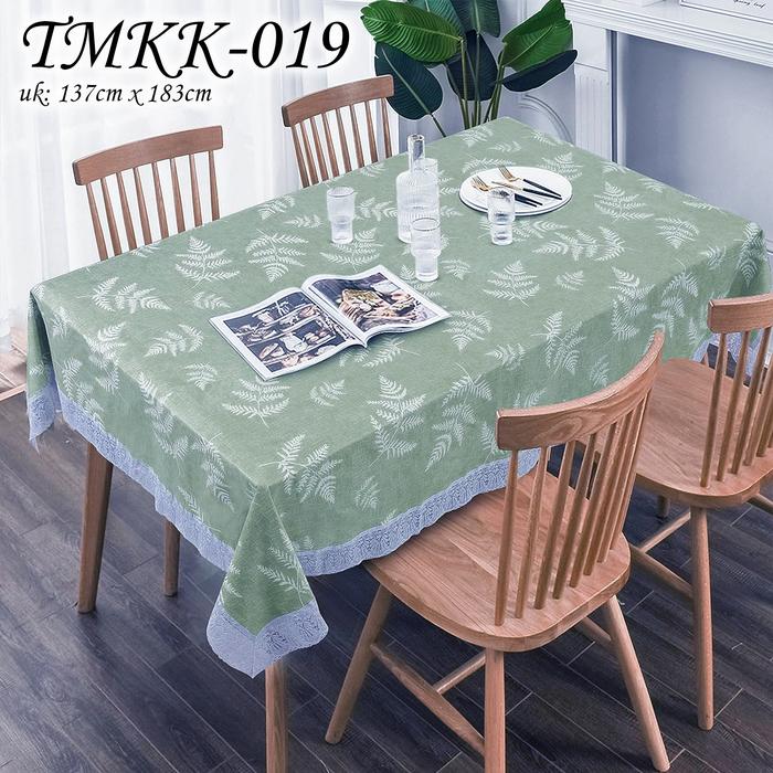 Gambar TMKK-A TAPLAK MEJA MAKAN TEBAL RENDA 137CM X 183 CM ANTI AIR - TMKK005 dari METHWALLSTICKER undefined 5 Tokopedia