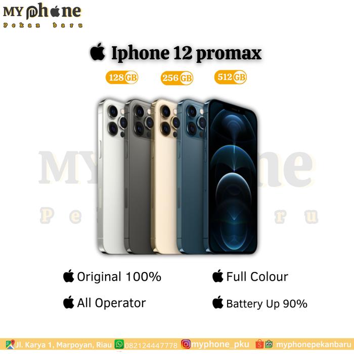 Gambar iphone 12 Promax - 128 gb, Batangan dari My Phone Pekanbaru undefined Tokopedia