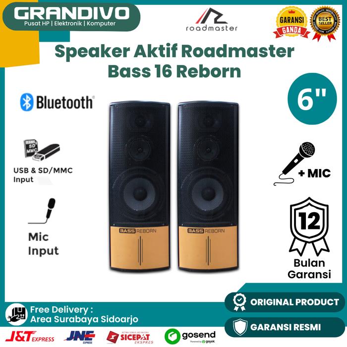 Jual Speaker Roadmaster Bass 16 Reborn 6inch Bluetooth Xbass