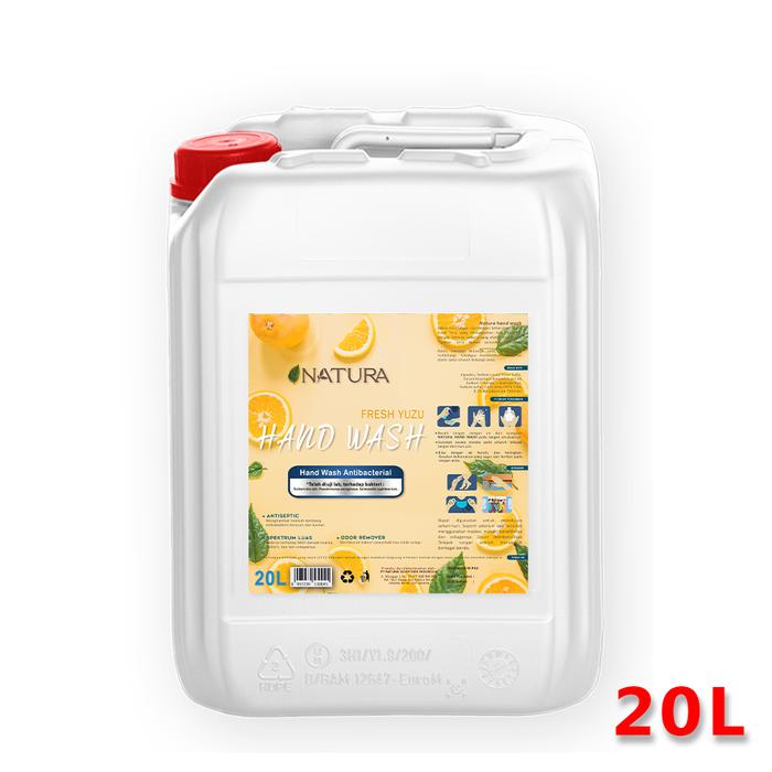 Gambar Natura Real Clean Hand Wash 20 LITER - Sabun Cuci Tangan Antiseptic - FRESH YUZU dari CSHOPHOLIC undefined Tokopedia