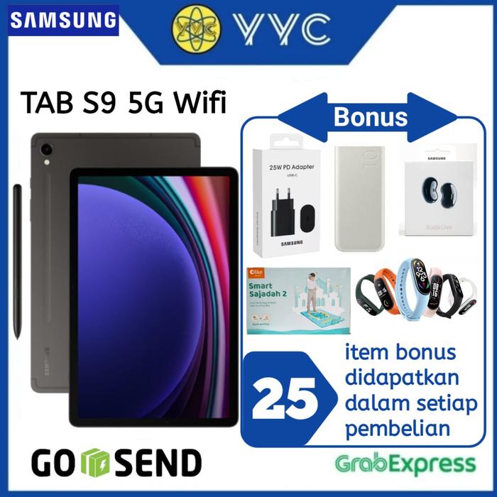 SAMSUNG GALAXY TAB S9 WIFI RAM 8/128GB- GARANSI RESMI Tanpa Bonuss di  Yycstore Tokopedia
