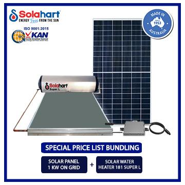 Promo Special Bundling Solahart -Solar Panel 1kW + Solar Water Heater 181  SL Cicil 0% 3x - Kab. Bekasi - Solahart Official Store | Tokopedia