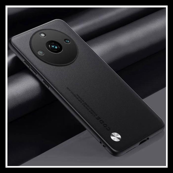 Gambar Realme 11 Pro / Pro Plus 5G Case Vegan Plain Leather Code HardCase PC - HITAM. , REALME 11 PRO dari Markas acc 88 undefined Tokopedia