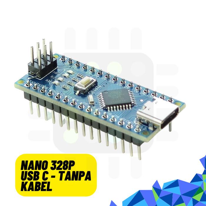 Gambar ARDUINΟ Nano v3 ATMega 328P Driver CH340 + Kabel USB Ardu IDE OEM Ori - USB C dari Freelab Jakarta undefined Tokopedia