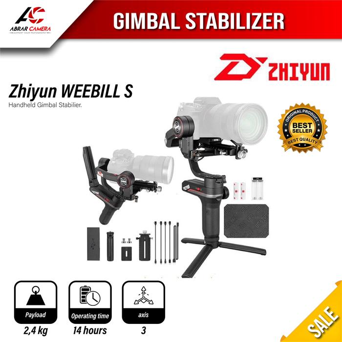 Gambar Zhiyun WEEBILL S / Gimbal Stabilizer Kamera DSLR Mirrorless dari abrarcamera undefined Tokopedia