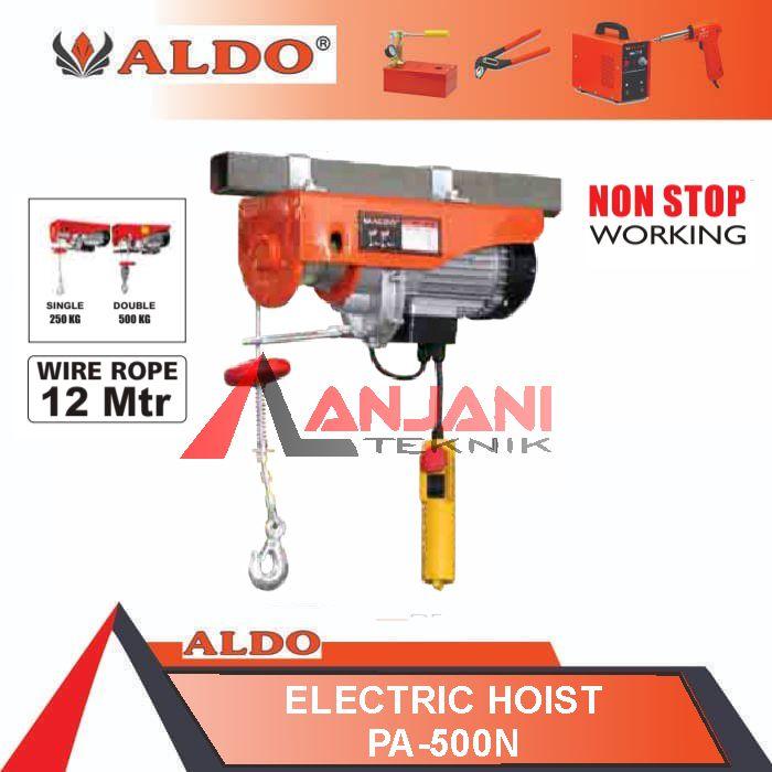 RIBIMEX PE125/250C/1 Palan électrique, 125/250 kg, 500 W, câble 18 M