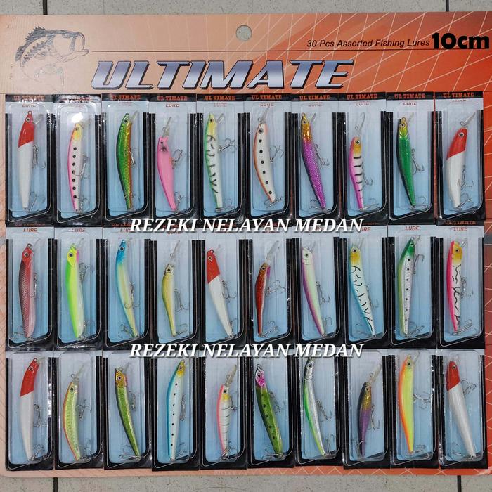 Gambar MINNOW SET / UMPAN HARD LURE ULTIMATE (30pcs) dari Rezeki Nelayan Medan undefined Tokopedia