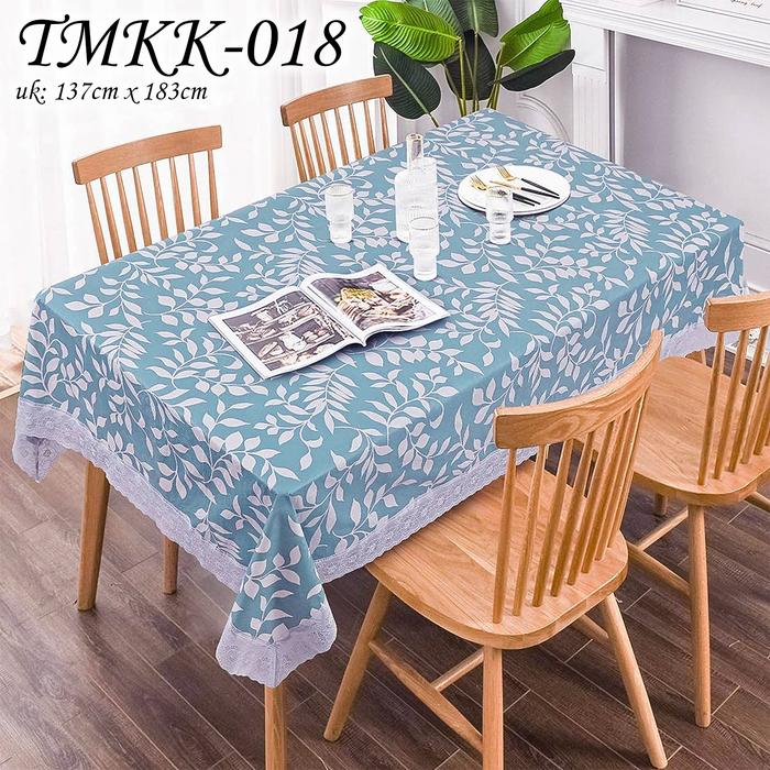 Gambar TMKK-A TAPLAK MEJA MAKAN TEBAL RENDA 137CM X 183 CM ANTI AIR - TMKK005 dari METHWALLSTICKER undefined 4 Tokopedia