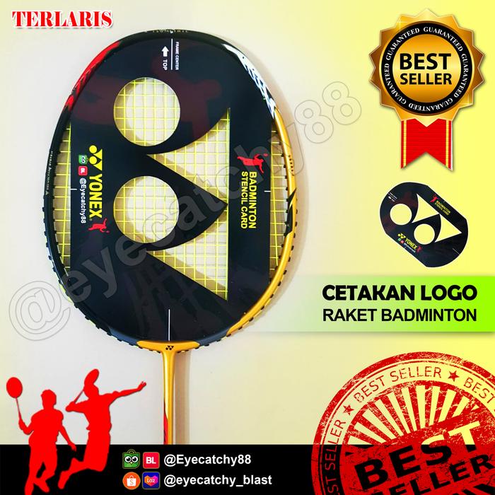 Gambar black Logo - Stencil Card Badminton/ Logo Raket/ Cetakan Raket/ Malt - 1 LOGO dari Eyetura undefined Tokopedia