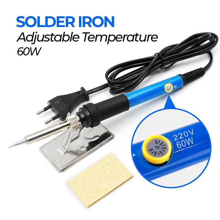 Gambar SOLDER SET IRON ADJUSTABLE TEMPERATURE 60W ALAT LAS SOLDER LISTRIK - Solder + Stand dari ImpAcc Store undefined Tokopedia