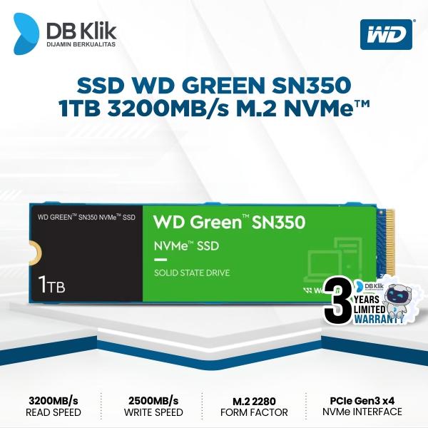 WD GREEN SN350 SSD 1TB NVMe PCIe Gen 2400MB/s