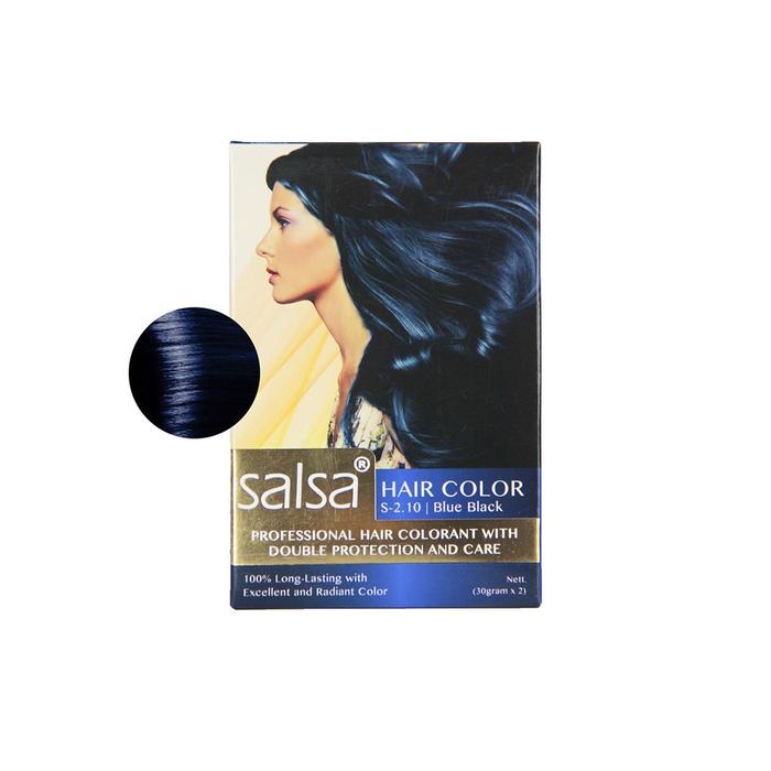 Gambar SALSA HAIR COLOR / SEMIR RAMBUT SALSA / CAT RAMBUT / PEWARNA RAMBUT - BLUE BLACK dari Valen Beauty_NEW undefined Tokopedia