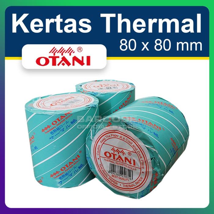 Gambar Kertas Printer Thermal Ukuran 80x80 mm - 80mm - 80x80mm OTANI - Otani 80x80 dari Barcode Store Solutions undefined Tokopedia