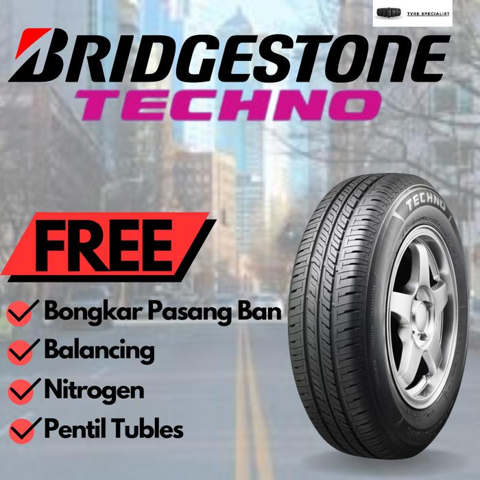 Gambar Ban mobil Bridgestone Techno 185/70 R14 Avanza Xenia 185 70 Ring 14 - Dipasang dari Toko Ban Javaban undefined Tokopedia