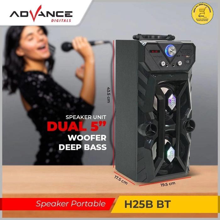 Gambar ADVANCE speaker h 25b bt bluetooth portabel dari QINO STORE undefined Tokopedia