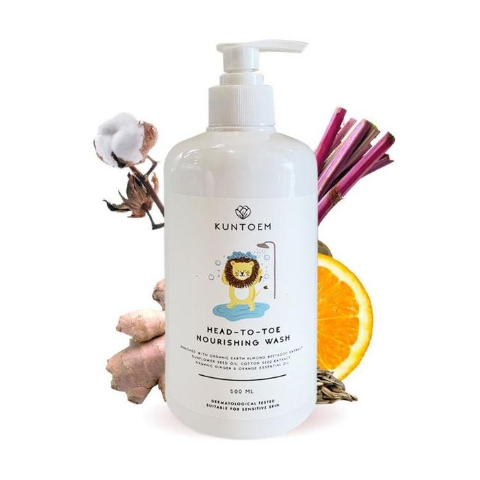 Gambar KUNTOEM HEAD TO TOE WASH AND KUNTOEM COMFORTING LOTION - Sabun 500ml dari rayana_ undefined Tokopedia