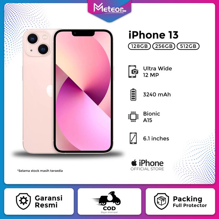 Gambar IPHONE 13 128 GB Garansi Resmi Ibox (INSTAN AREA MALANG) dari Meteor Cell undefined Tokopedia