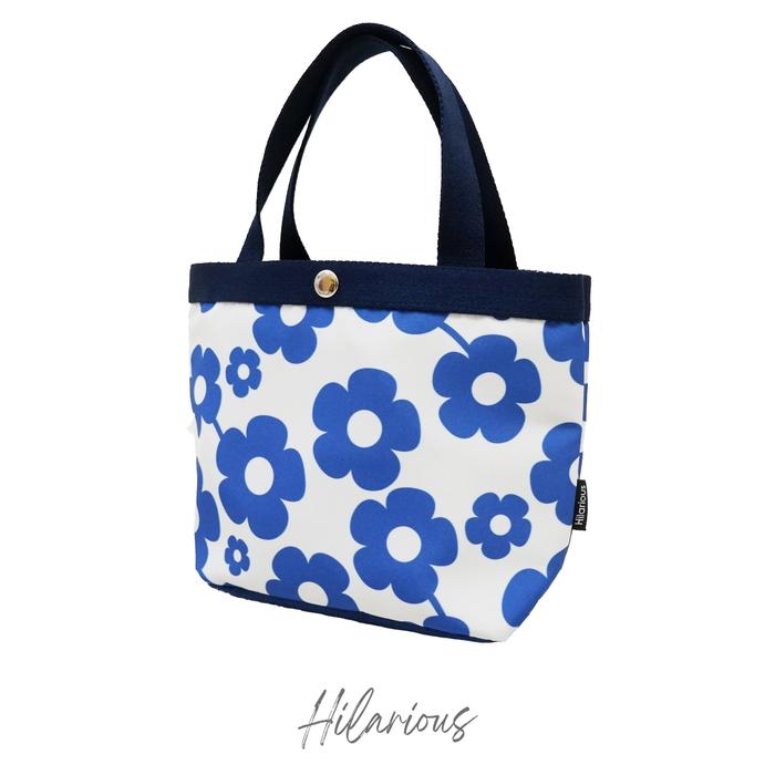 Gambar Hilarious Hand Bag / Tas Tenteng / Tote Bag Harvest M FLORAL - bunga biru dari Hilarious Official Store undefined Tokopedia