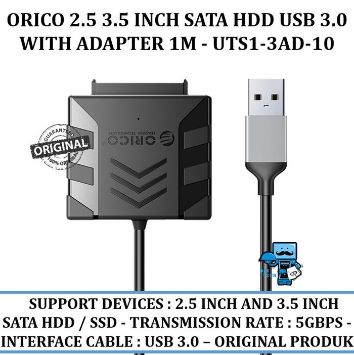 Jual Orico Inch Sata Hdd Usb With Adapter 1m Uts1