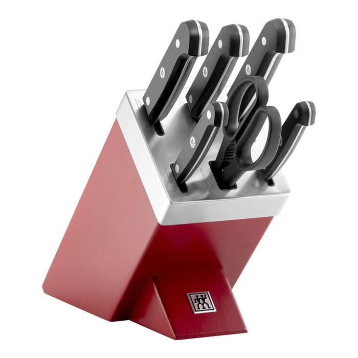 Gambar ZWILLING Gourmet with Self Sharpening knives block set of 7 - Red dari DankeDear undefined Tokopedia