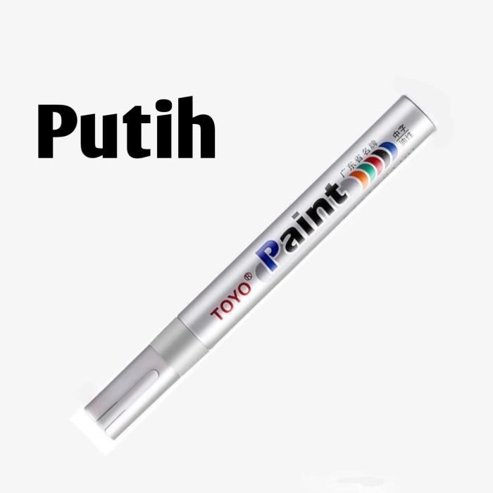 Gambar Spidol Ban Toyo Original 100% Motor mobil permanen ori anti luntur cat - Putih dari Mhkfstore undefined Tokopedia