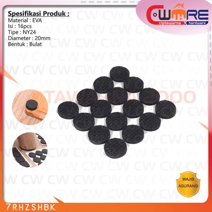 Gambar 40pcs Furniture Rubber Pad Alas Kaki Kursi Meja Anti Licin Gores Bulat - 16PCS dari Ciptawarna2000 Home Living undefined Tokopedia
