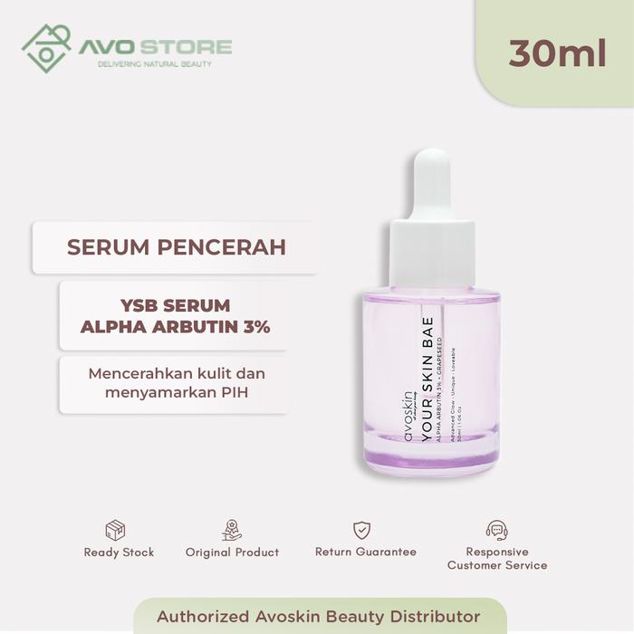 Gambar AVOSKIN YOUR SKIN BAE SERUM SERIES - Alpha Arbutin dari Avo Store Jakarta undefined Tokopedia
