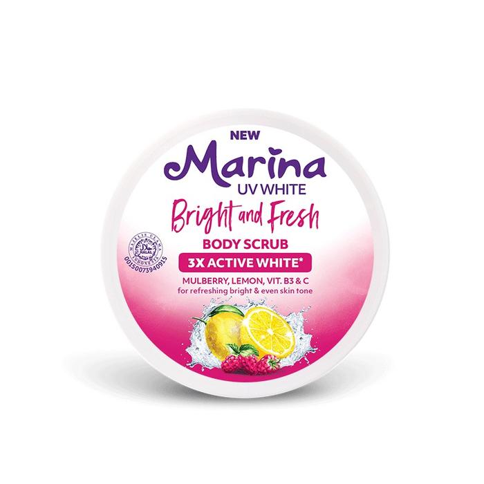 Gambar Marina UV White Body Scrub Bright & Fresh Healthy Glow 200ml - Bright & Fresh dari Hangvalen undefined Tokopedia