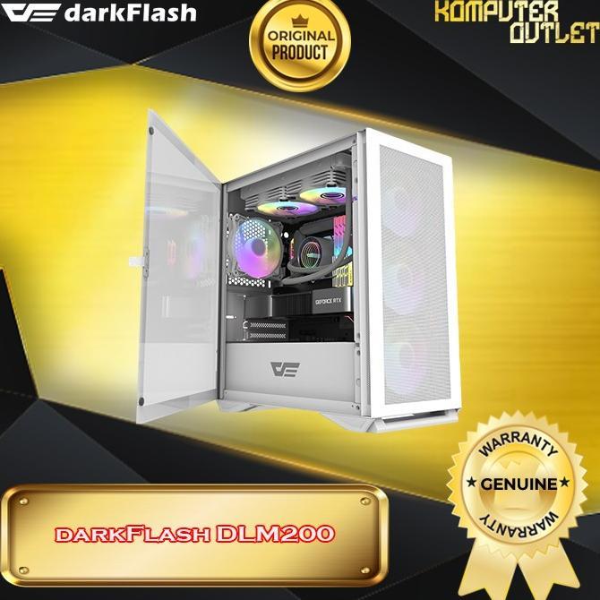 Gambar DARKFLASH AIGO DLM200 M-ATX GAMING PC CASING GAMING CASE MELFADARA - Putih dari dara melfa undefined Tokopedia