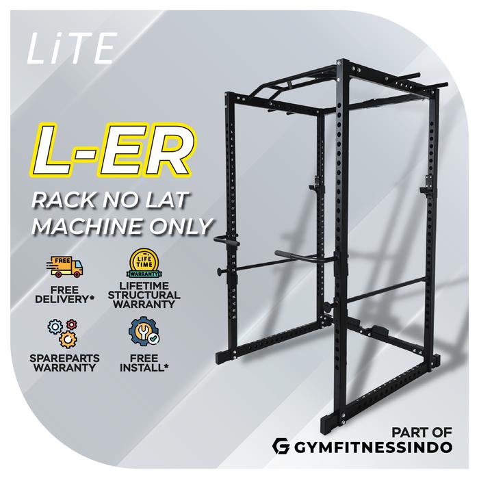Gambar POWER RACK LITE L-ER Alat Home Gym Indoor - Tanpa Lat Pull dari Lite Fitness Indonesia undefined Tokopedia